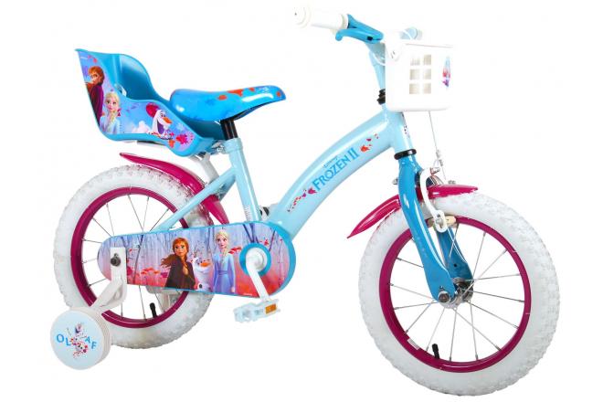 Disney Frozen 2 Children's Bicycle - Girls - 14 inch - Blue / Purple