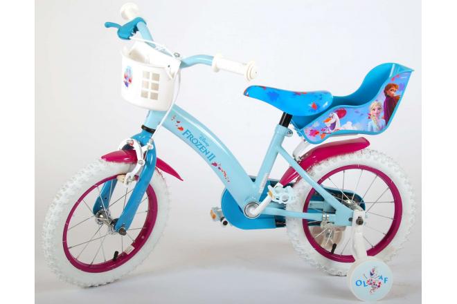 Disney Frozen 2 Children's Bicycle - Girls - 14 inch - Blue / Purple