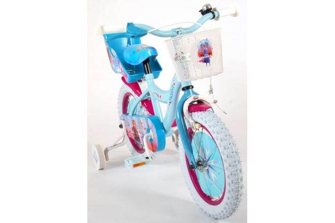 Disney Frozen 2 Children's Bicycle - Girls - 14 inch - Blue / Purple - 95% assembled