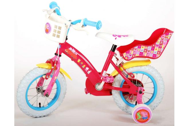 Peppa Pig Children's Bicycle - Girls - 12 inch - Pink - 2 Handbrakes