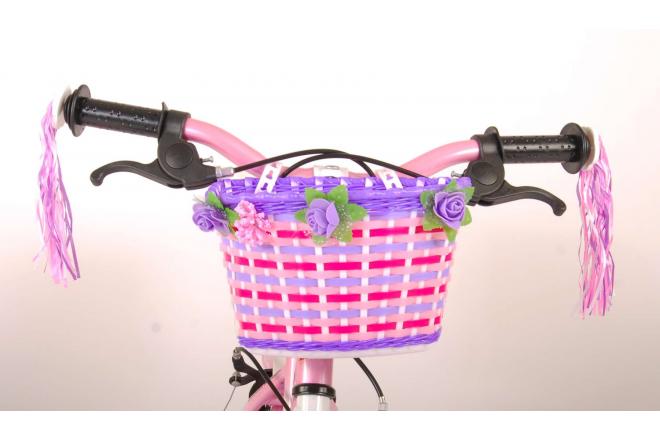 Volare Rose Children's Bicycle - Girls - 12 inch - Pink - 2 hand brakes