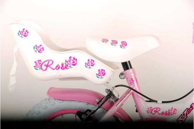 Volare Rose Children's Bicycle - Girls - 12 inch - Pink - 2 hand brakes