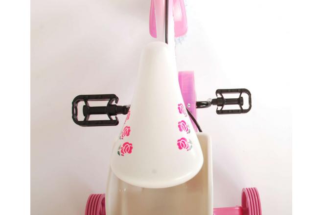 Volare Rose Children's Bicycle - Girls - 12 inch - Pink - 2 hand brakes