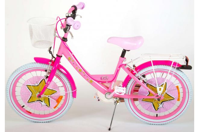 LOL Surprise Children's Bicycle - Girls - 18 inch - Pink - two hand brakes