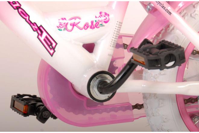 Volare Rose Children's Bicycle - Girls - 12 inch - Pink - 95% assembled