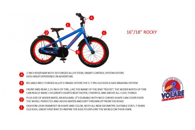 Volare Rocky Children's Bicycle - 16 inch - Green - 95% assembled