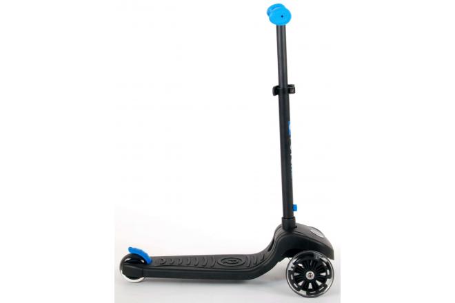 QPlay Future Scooter - Boys and Girls - Black with Blue - Led Lighting