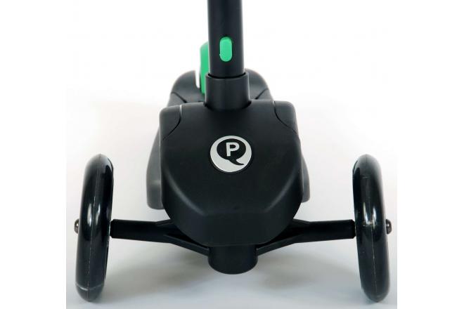 QPlay Future Scooter - Boys and Girls - Black with Green - Led Lighting