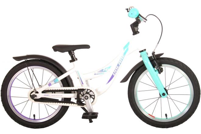 Volare Glamour Children's Bicycle - Girls - 16 inch - Pearl Mint Green - Prime Collection