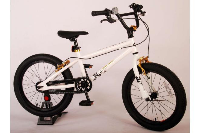 Volare Cool Rider Children's Bicycle - Boys - 18 inch - White - two handbrakes - 95% assembled - Prime Collection