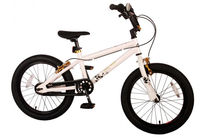 Volare Cool Rider Children's Bicycle - Boys - 18 inch - White - two handbrakes - 95% assembled - Prime Collection
