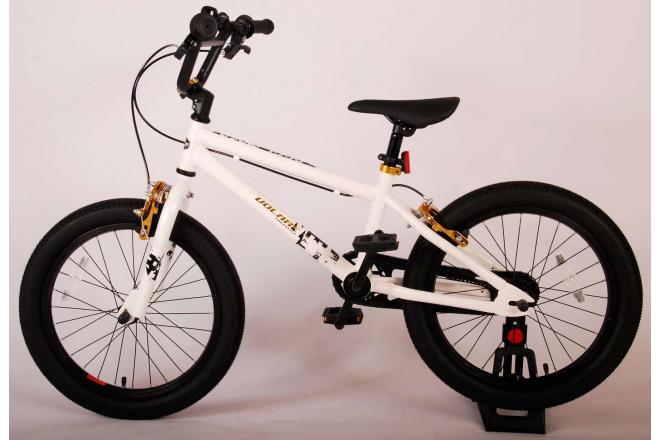 Volare Cool Rider Children's Bicycle - Boys - 18 inch - White - two handbrakes - 95% assembled - Prime Collection