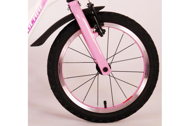 Volare Glamour Children's Bicycle - Girls - 16 inch - Pearl Pink - Prime Collection