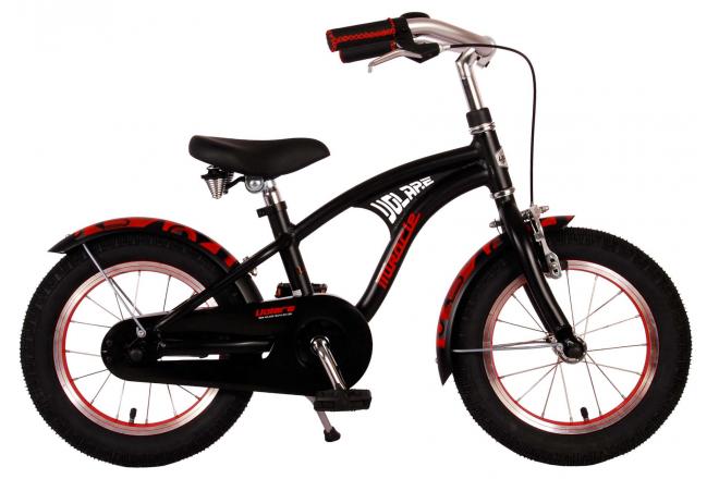 Volare Miracle Cruiser children's bike - boys - 14 inch - matt black - Prime Collection