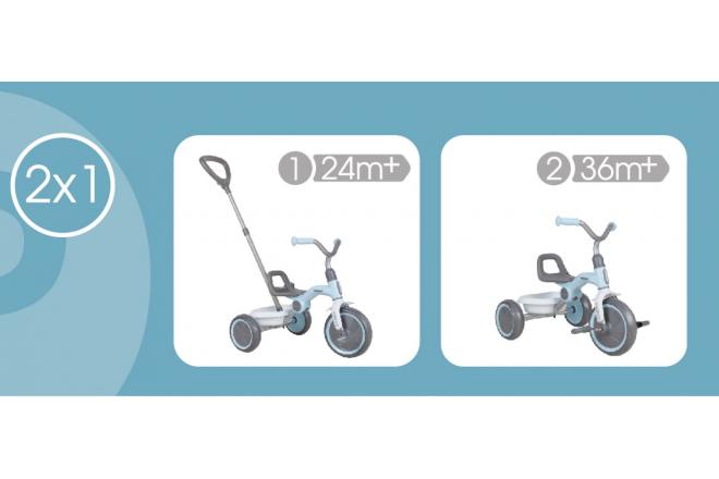 QPlay Tricycle Tenco - Boys and Girls - Pastel Blue