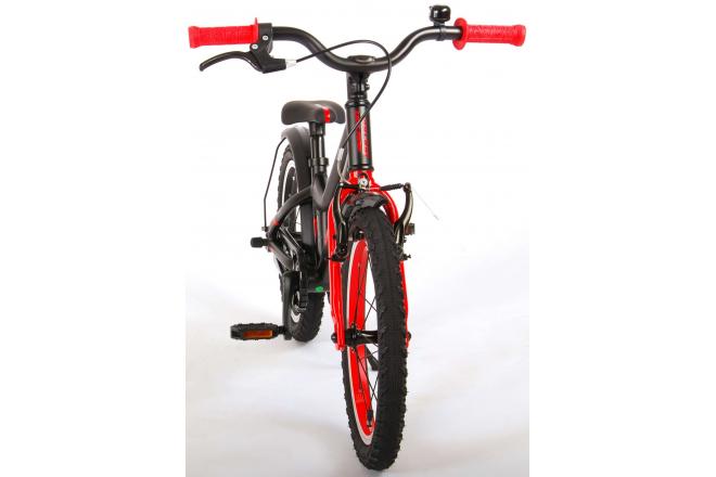 Volare Blaster Children Bicycle - Boys - 16 inch  - Black Red - Prime Collection