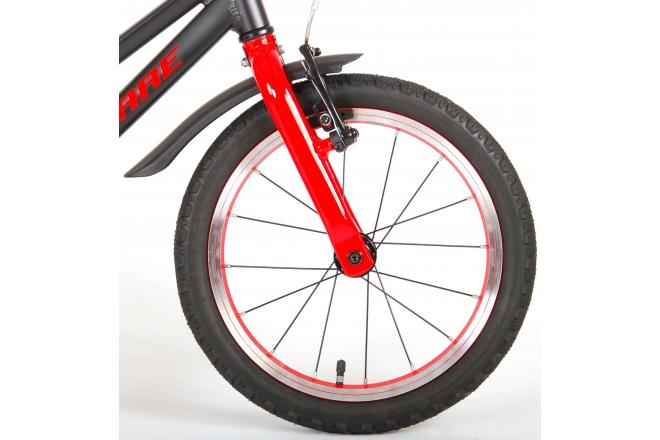 Volare Blaster Children Bicycle - Boys - 16 inch  - Black Red - Prime Collection