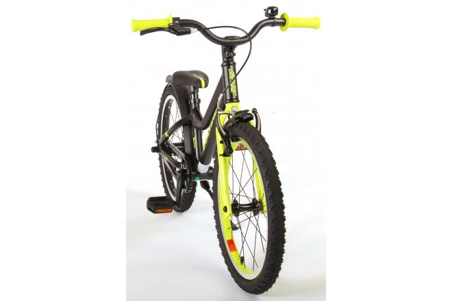 Volare Blaster Children Bicycle - Boys - 18 inch  - Black Green - Prime Collection