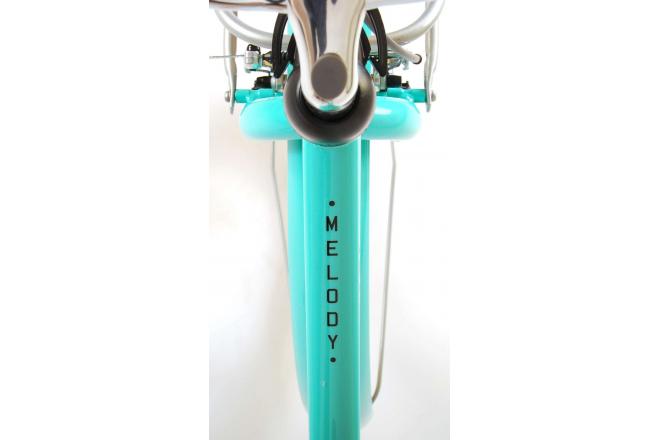 Volare Melody Children's bicycle - Girls - 24 inch - Turquoise - Prime Collection
