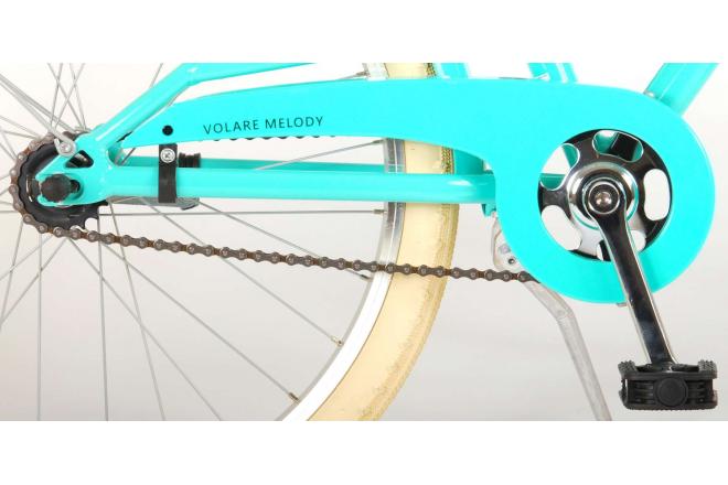 Volare Melody Children's bicycle - Girls - 24 inch - Turquoise - Prime Collection
