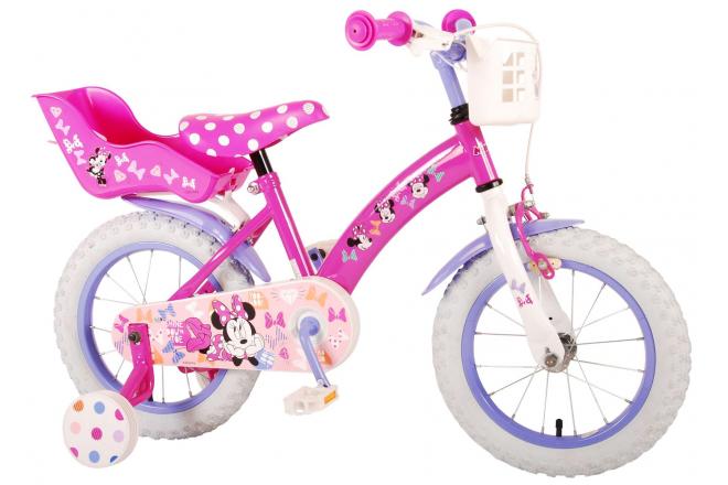 Disney Minnie Bow-Tique Kinderfiets - Meisjes - 14 inch - Roze - twee handremmen