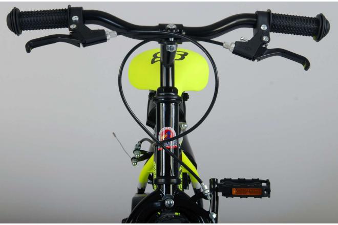 Volare Sportivo Children's Bicycle - Boys - 12 inch - Neon Yellow Black - Two handbrakes - 95% assembled
