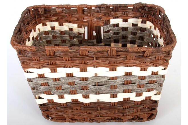 Volare Braided Wicker Bicycle Basket - Large