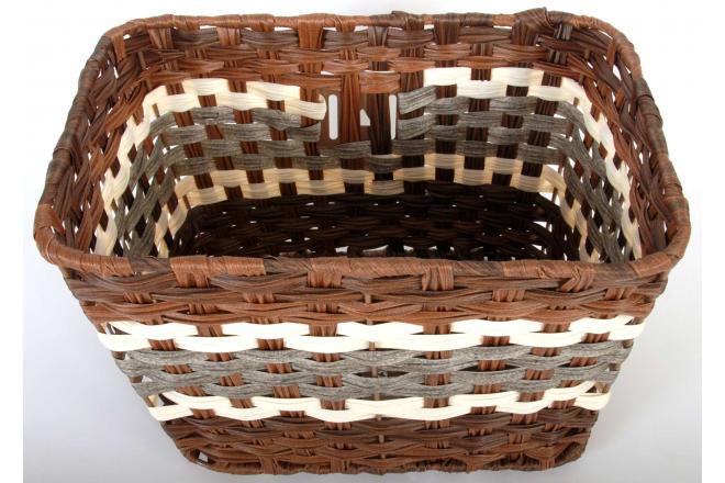 Volare Braided Wicker Bicycle Basket - Large