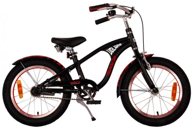 Volare Miracle Cruiser Children's Bike - Boys - 16 inch - Matt Black - Prime Collection