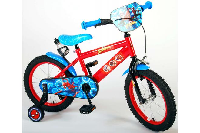 Spider-Man Children's Bicycle - Boys - 16 inch - Blue Red