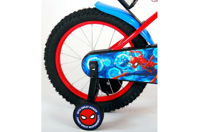 Spider-Man Children's Bicycle - Boys - 16 inch - Blue Red