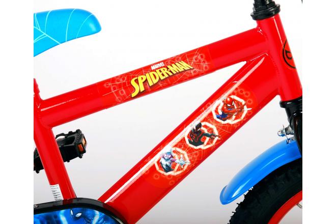 Spider-Man Children's Bicycle - Boys - 16 inch - Blue Red
