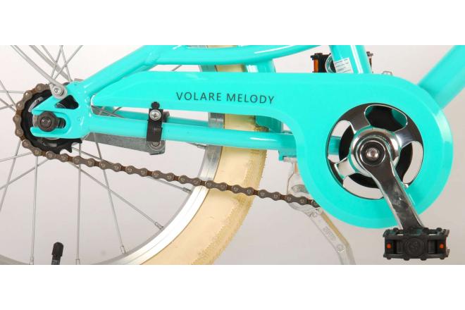 Volare Melody Children's bicycle - Girls - 16 inch - turquoise - Prime Collection