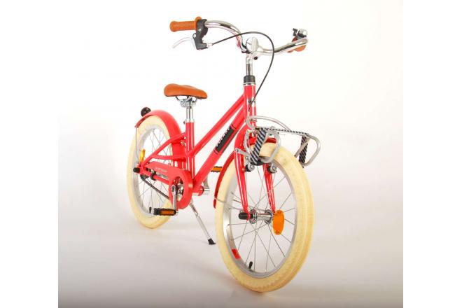 Volare Melody Children's bicycle - Girls - 18 inch - Coral Red - Prime Collection