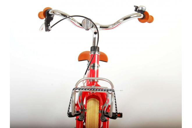 Volare Melody Children's bicycle - Girls - 18 inch - Coral Red - Prime Collection