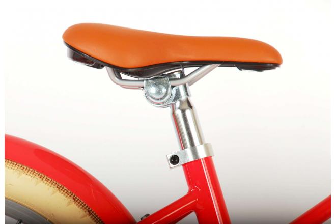 Volare Melody Children's bicycle - Girls - 18 inch - Coral Red - Prime Collection