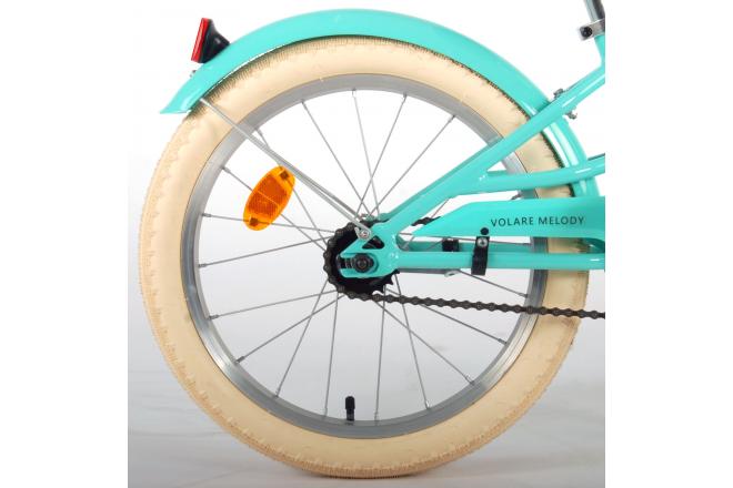 Volare Melody Children's bicycle - Girls - 18 inch - Turquoise - Prime Collection