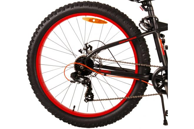 Volare Gradient Children's Bicycle – Boys – 26 inch – Black Orange – 7 speed – Prime Collection