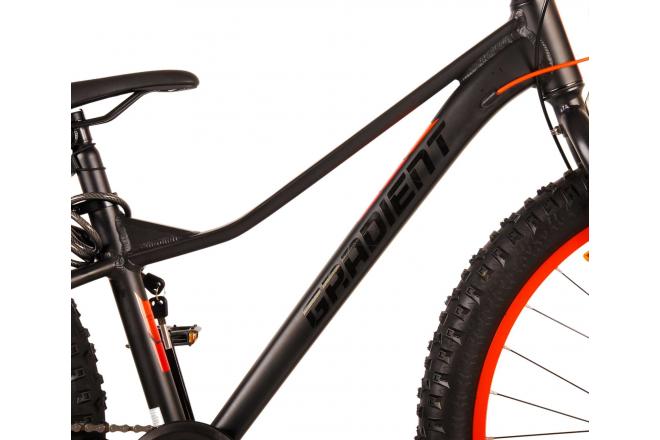 Volare Gradient Children's Bicycle – Boys – 26 inch – Black Orange – 7 speed – Prime Collection
