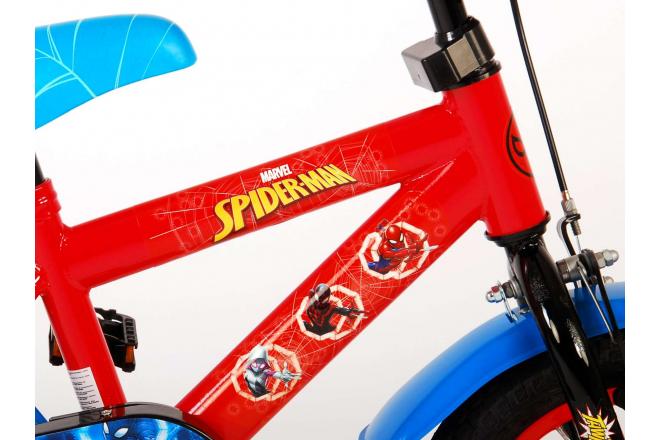 Spider-Man Children's Bicycle - Boys - 12 inch - Blue/Red