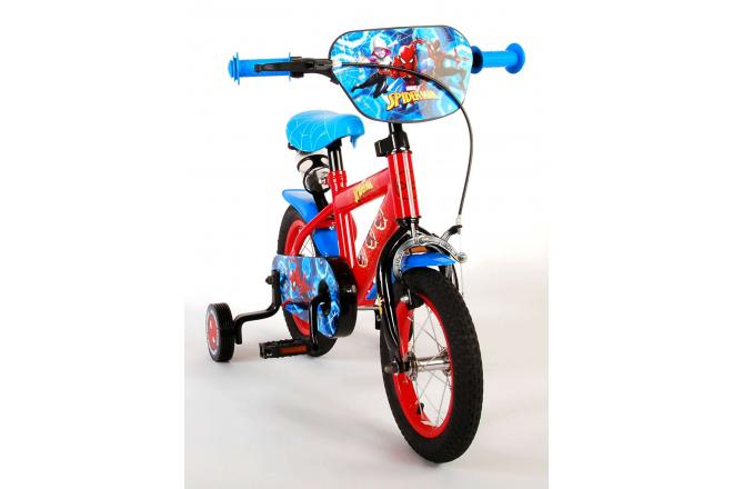 Spider-Man Children's Bicycle - Boys - 12 inch - Blue/Red