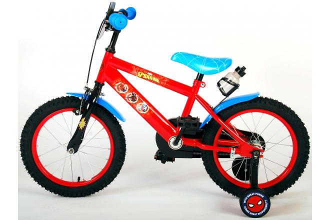 Spider-Man Children's Bicycle - Boys - 16 inch - Blue Red