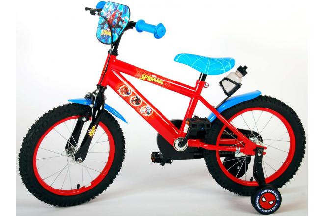 Spider-Man Children's Bicycle - Boys - 16 inch - Blue Red