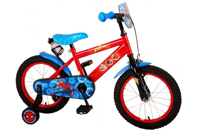 Spider-Man Children's Bicycle - Boys - 16 inch - Blue Red