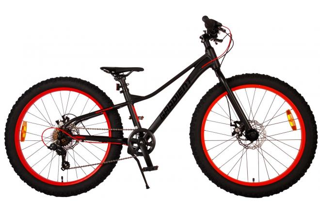 Volare Gradient Children's Bicycle – Boys – 24 inch – Black Orange Red – 7 speed – Prime Collection