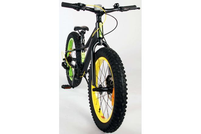 Volare Gradient Children's Bicycle – Boys – 20 inch – Black Yellow Green – 6 speed – Prime Collection