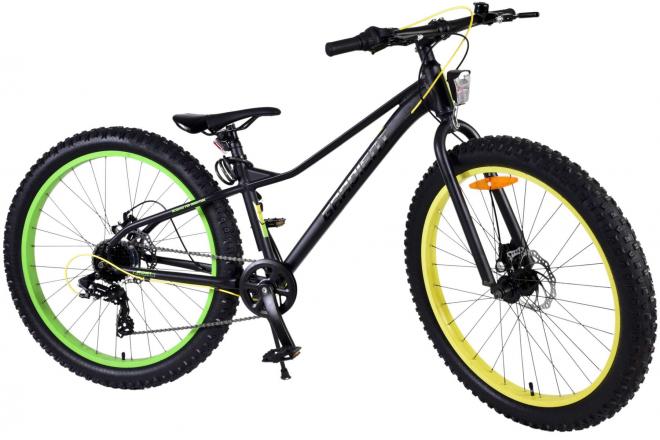 Volare Gradient Children's Bicycle – Boys – 26 inch – Black Green Yellow – 7 speed – Prime Collection