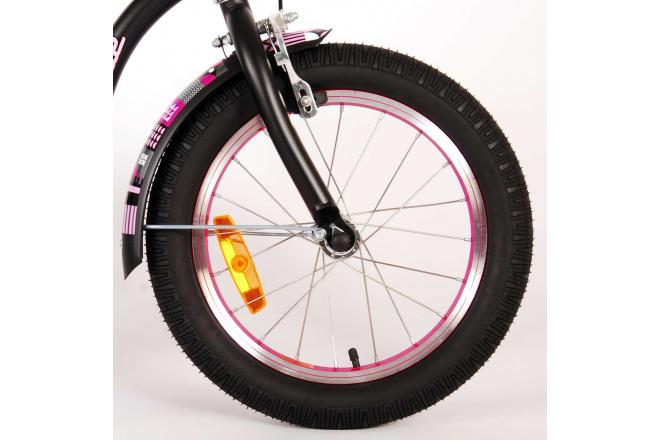 Volare Miracle Cruiser Children's bicycle - Girls - 16 inch - Matt Black - Prime Collection