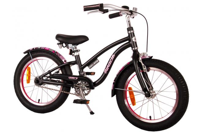 Volare Miracle Cruiser Children's bicycle - Girls - 16 inch - Matt Black - Prime Collection