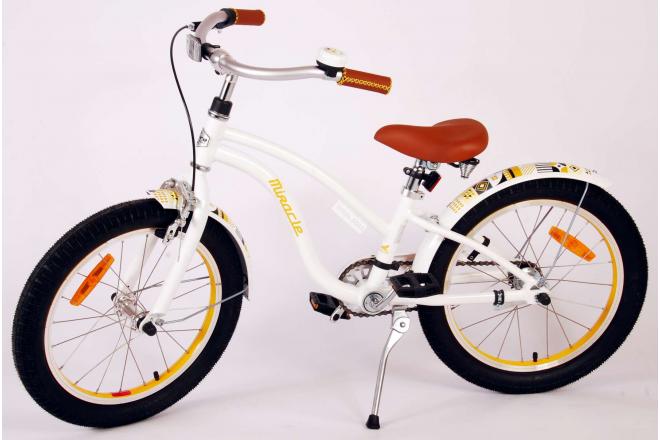 Volare Miracle Cruiser Children's bike - Girls - 18 inch - White - Prime Collection